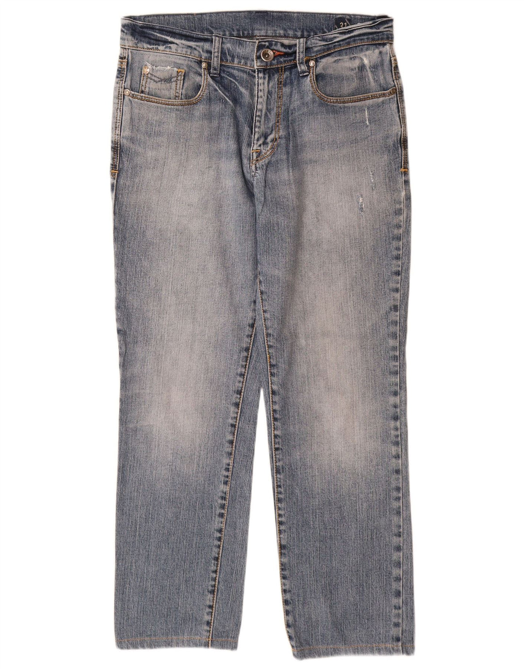 Rifle Womens Straight Jeans W31 L28 Blue Cotton