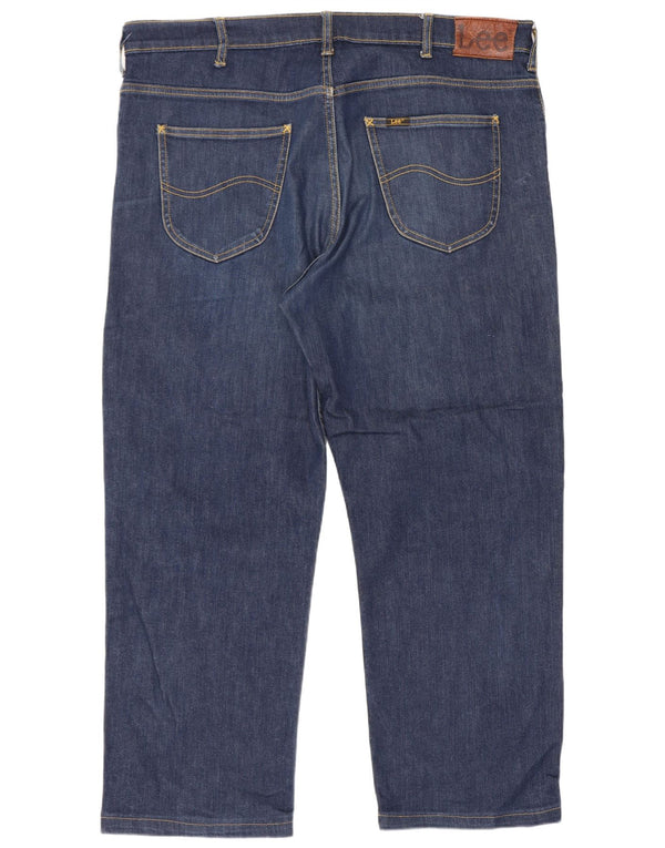 Lee Mens Brooklyn Straight Jeans W40 L27 Azul Algodão