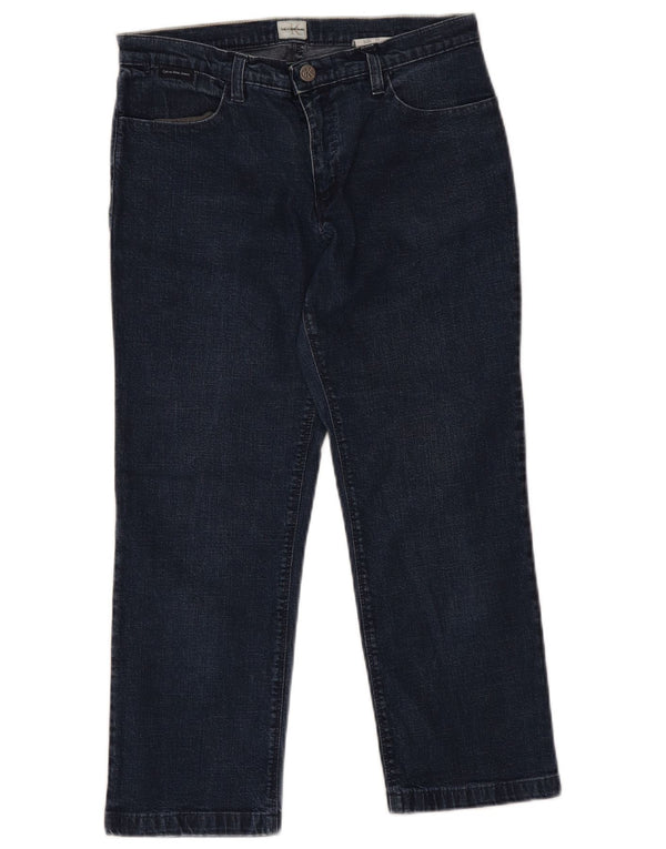 Calvin Klein Womens Capri Jeans W30 L21 Navy Blue Cotton