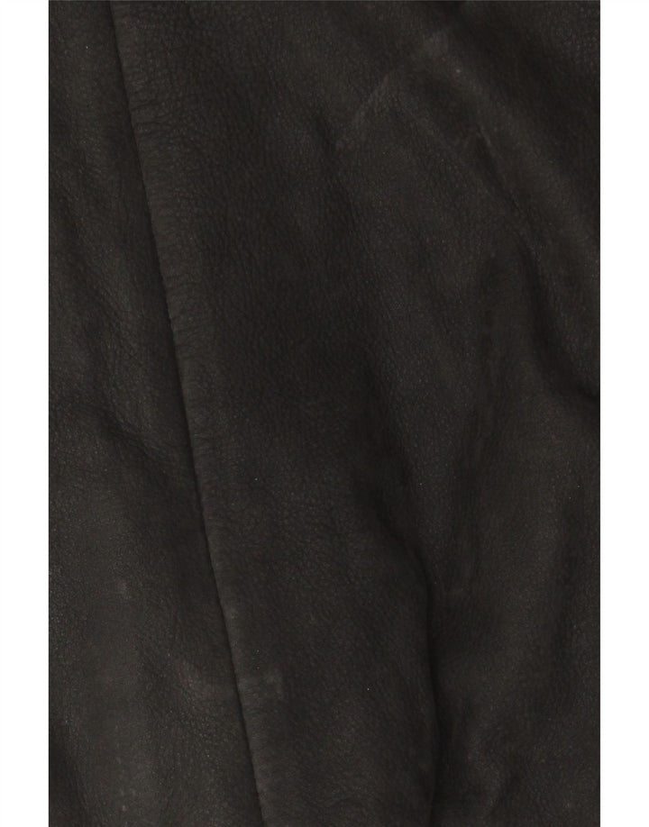 CONBIPEL Mens Leather Coat IT 54 XL Black Leather