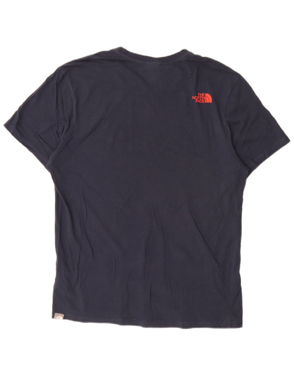 The North Face T-Shirt Homme Haut Large Bleu Marine Coton