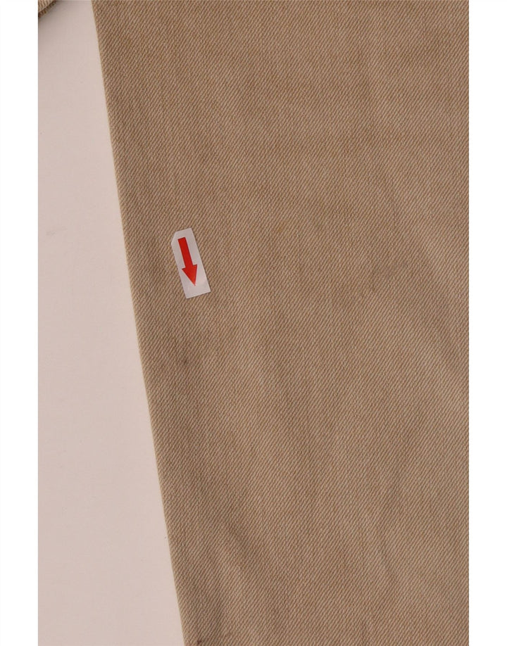 Wrangler Mens Straight Jeans W42 L30 Beige Cotton