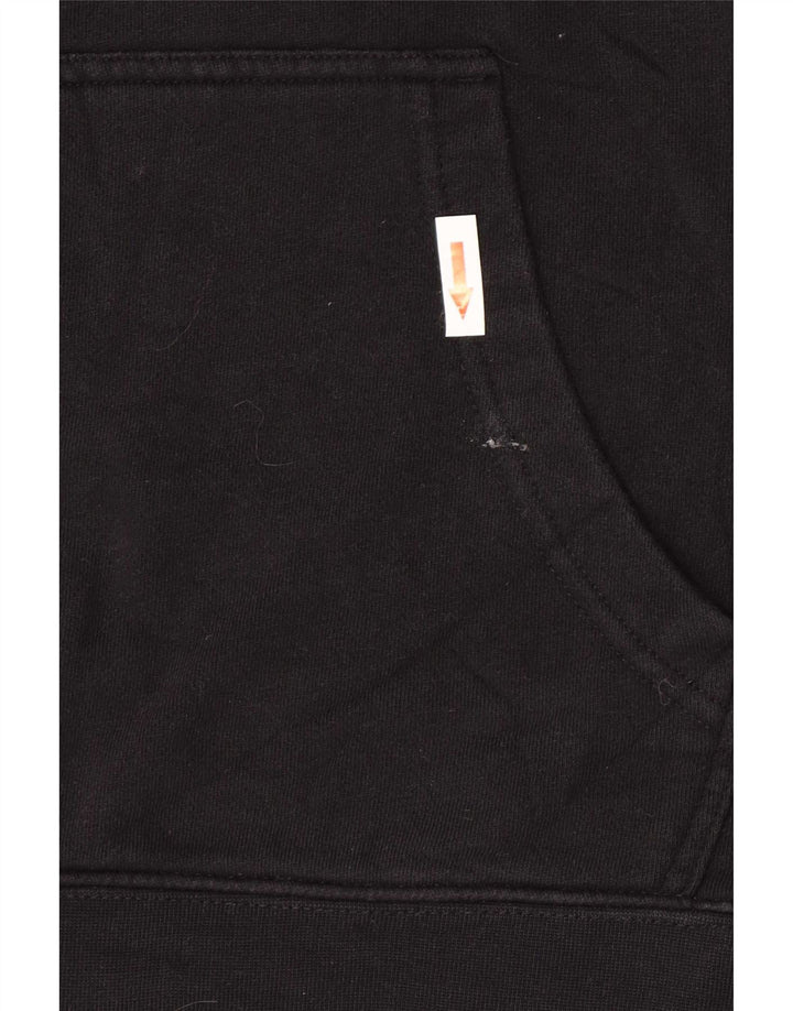 Felpa con cappuccio grafica Hurley da uomo piccola nera