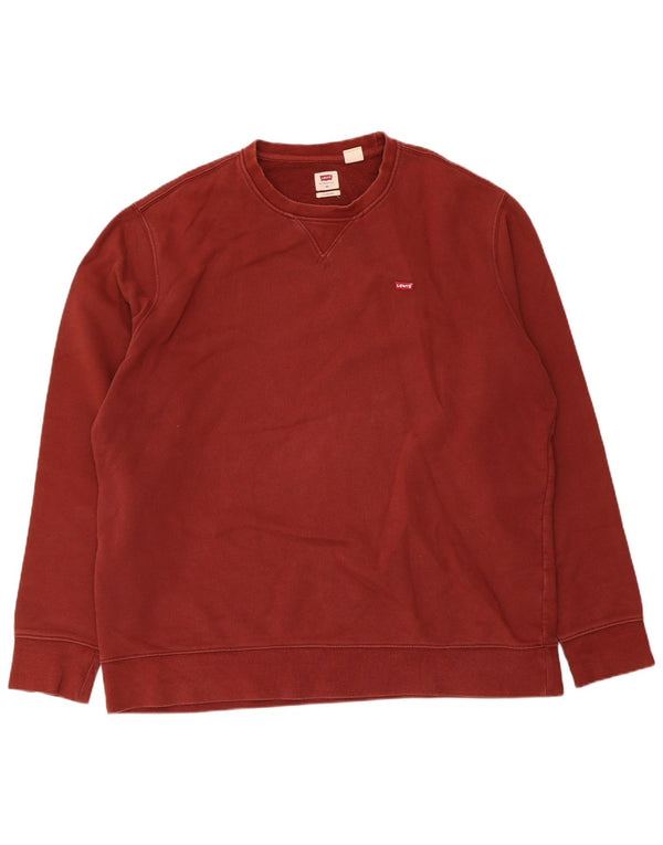 Levi's Sudadera Estándar Jumper XL Granate Algodón Hombre