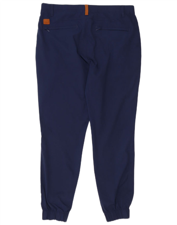 Pantaloni chino da golf da uomo Puma W36 L30 poliestere blu navy
