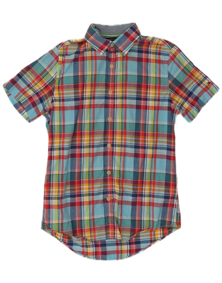 Tommy Hilfiger Herre New York Fit skjorte Lille flerfarvet plaid