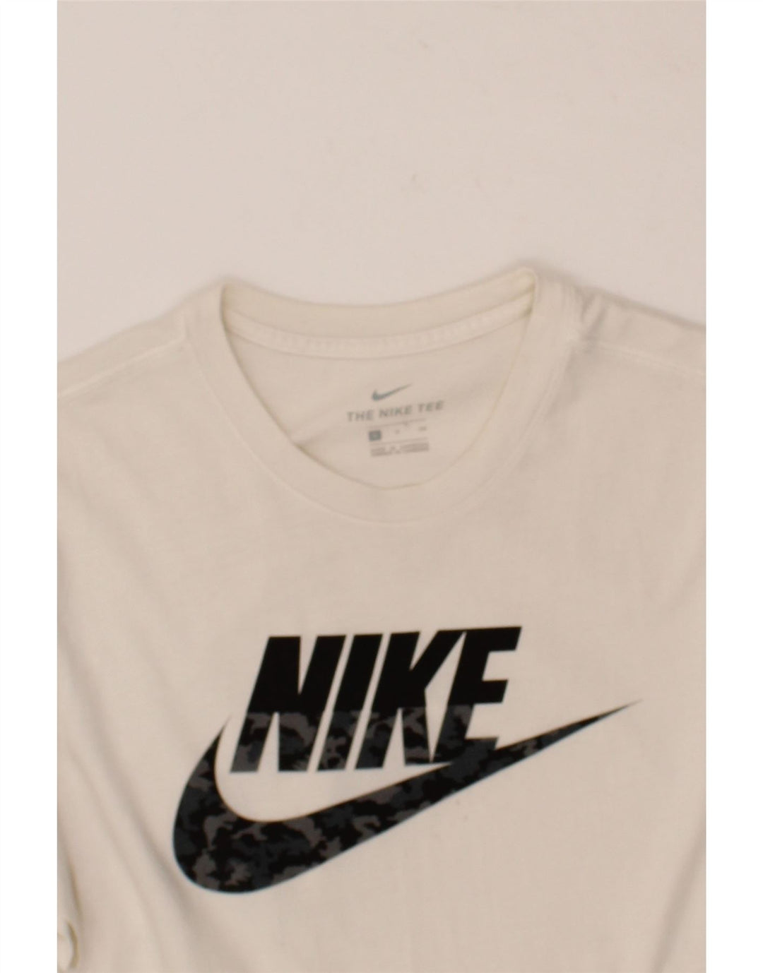 NIKE Mens Graphic T-Shirt Top Small White Cotton Vintage Nike and Second-Hand Nike from Messina Hembry 