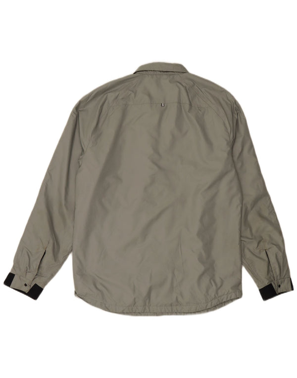Oakley Mens Slim Fit Bomber Jacket UK 40 Large Grey Polyester