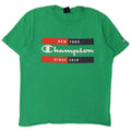 Champion Herre grafisk T-shirt Top mellemgrøn bomuld