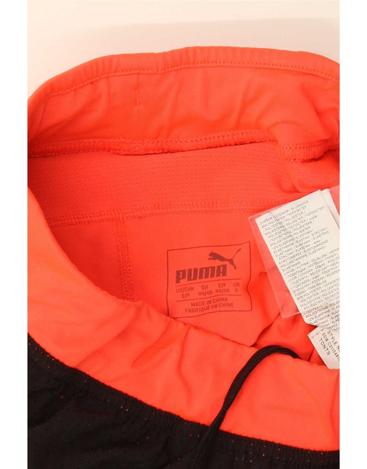 Pantaloncini sportivi da uomo Puma Small neri in poliestere color block