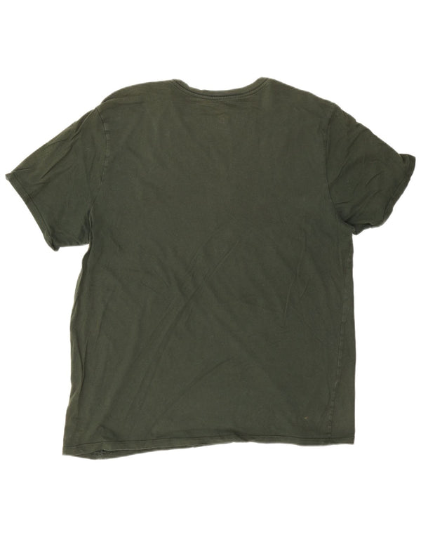NIKE Mens Athletic Cut Graphic T-Shirt Top XL Green