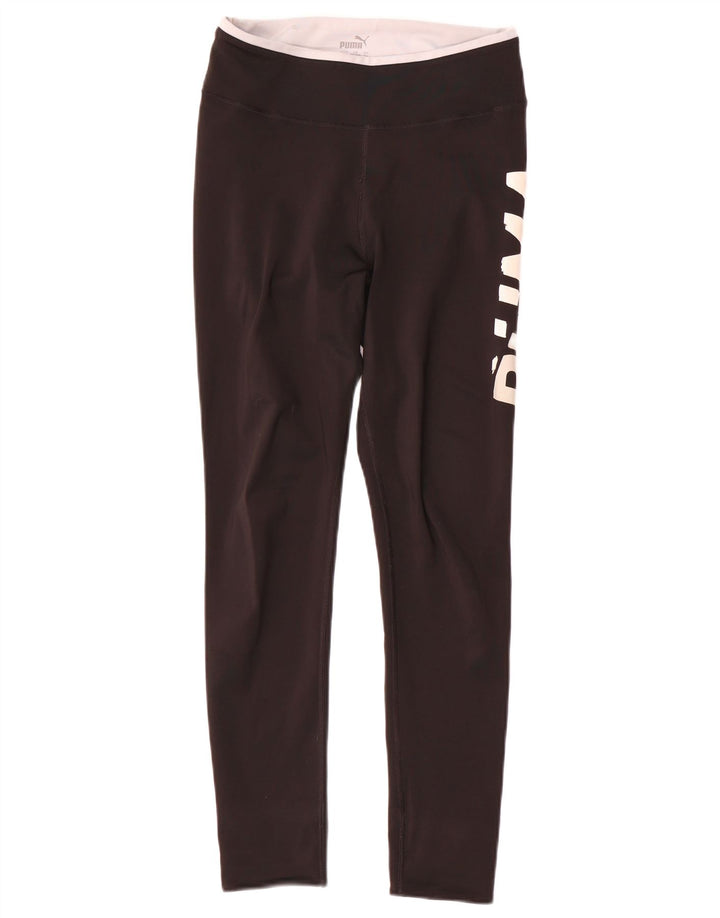 Puma Girls Graphic Leggings 13-14 Years  Black Polyester