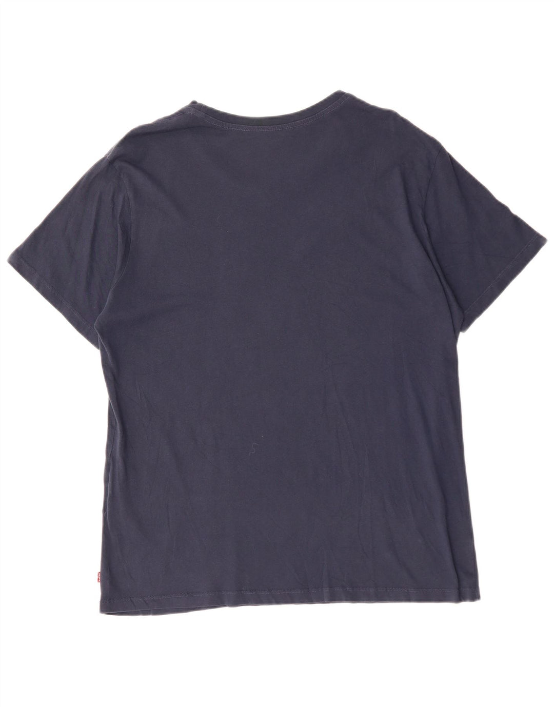 LEVI'S Mens Graphic T-Shirt Top Large Navy Blue Cotton