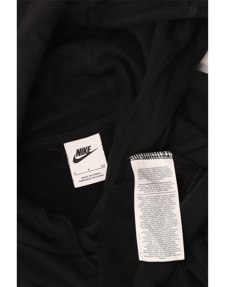 Nike Mens Hoodie Jumper Small Black Cotton