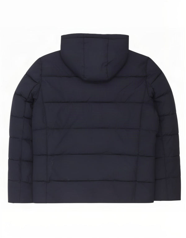 Superdry Chaqueta acolchada con capucha para hombre UK 38 Medium Azul marino Poliéster