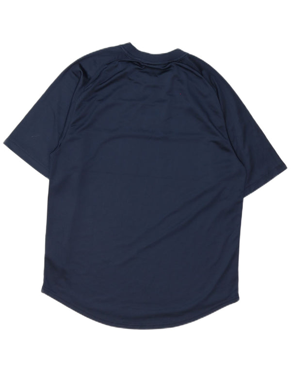 T-shirt da uomo Nike Top Large in poliestere blu navy