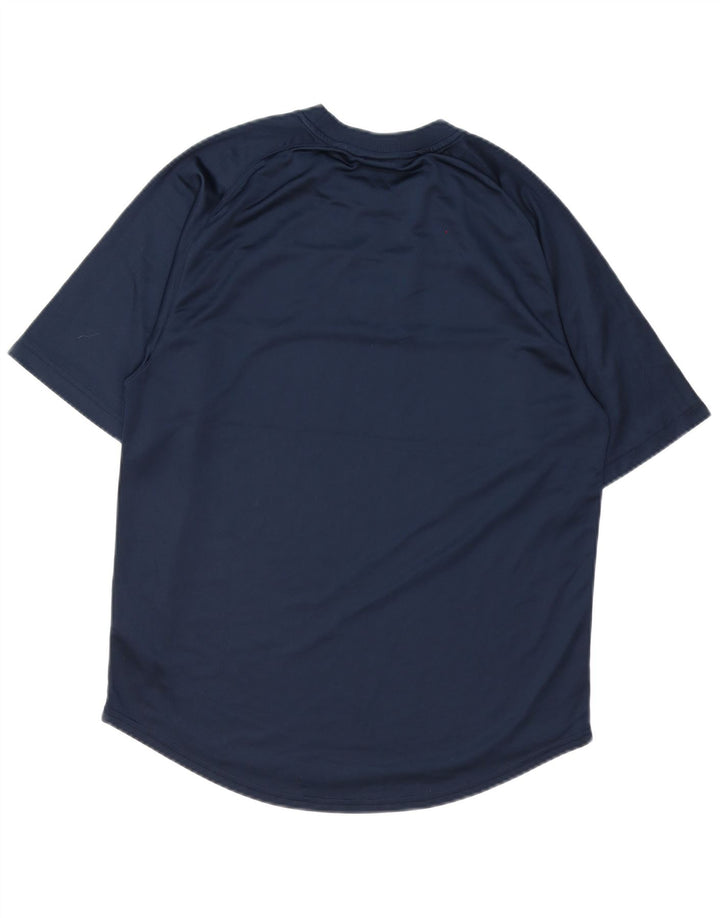 T-shirt da uomo Nike Top Large in poliestere blu navy