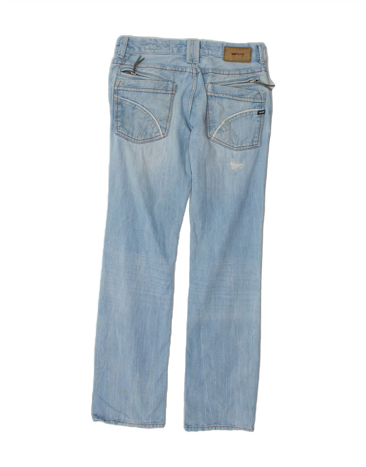 GAS Womens Straight Jeans W32 L32 Blue Cotton Vintage Gas and Second-Hand Gas from Messina Hembry 