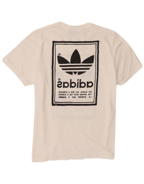 Adidas Mens Graphic T-Shirt Top XL White
