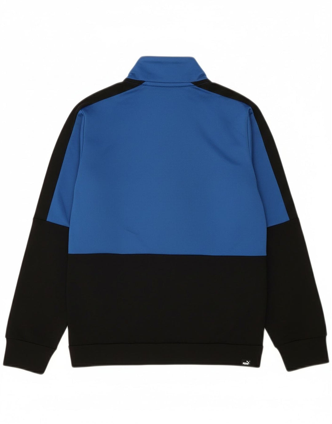 Puma Boys Graphic Tracksuit Top Jacket 9-10 Years Blue Colourblock
