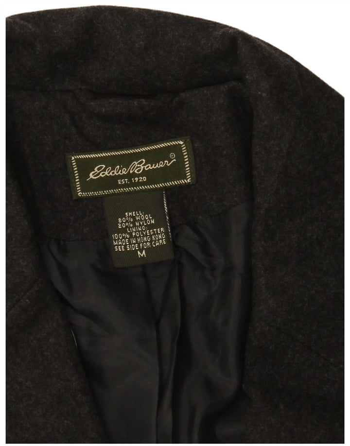 Женский пиджак на трех пуговицах EDDIE BAUER, Великобритания 14, средний серый, шерстяной