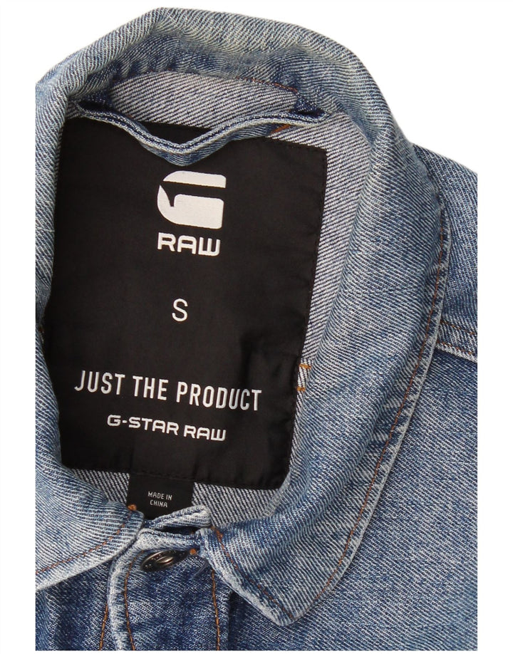 G-Star Mens Denim Jacket UK 36 Small Blue