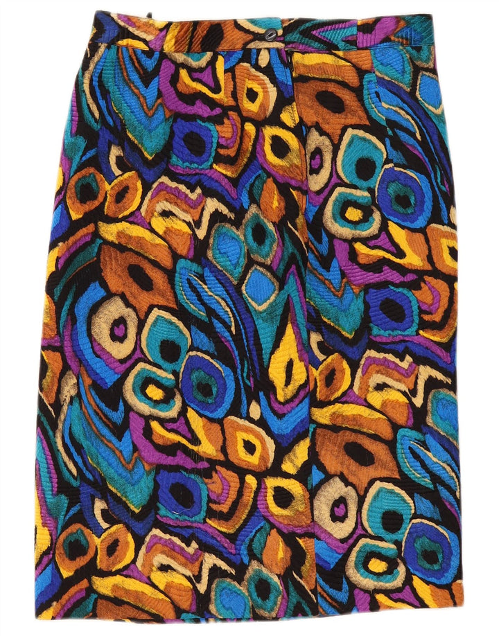 Vintage Womens Straight Skirt W32 Large Multicoloured Ikat