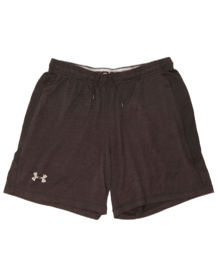 Under Armour Mens Sport Shorts Large Black Flecked
