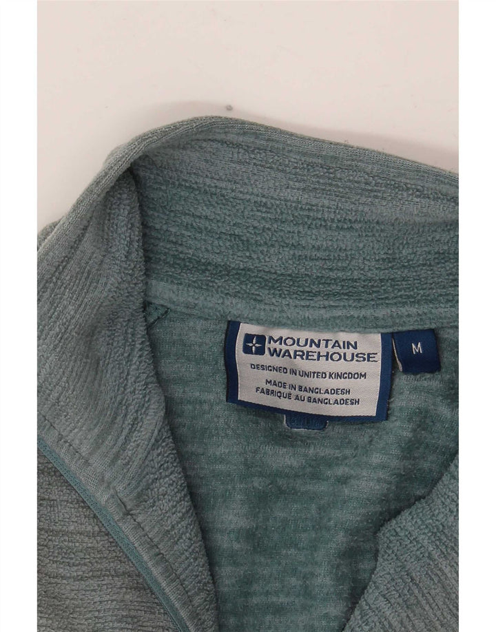 Mountain Warehouse Pull Polaire à Col Zippé Homme Bleu Moyen