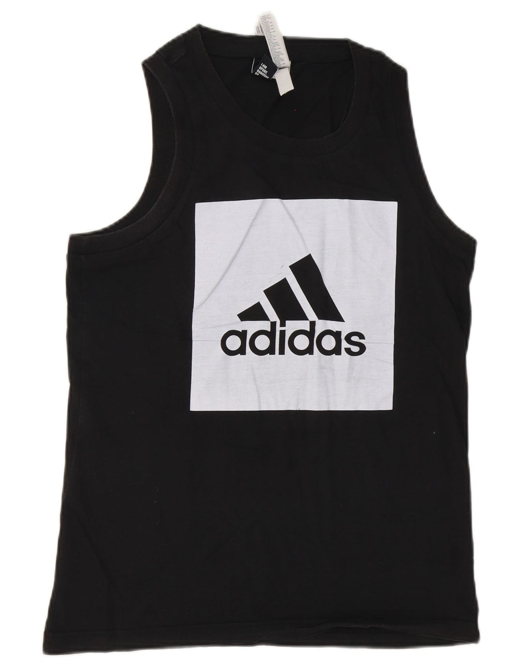 Adidas Mens Graphic Vest Top Small Black Cotton