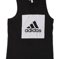 Adidas Mens Graphic Vest Top Small Black Cotton