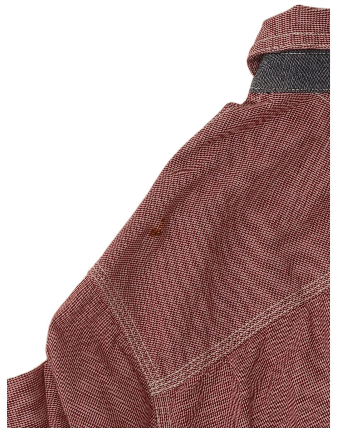 Tommy Hilfiger Chemise Homme Rouge Moyen Pied-de-Poule Coton