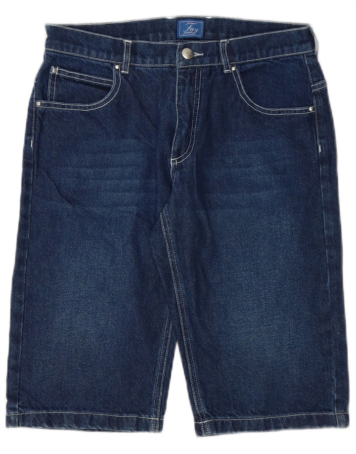 Fay Boys Denim Shorts 15-16 Years W28  Blue Cotton