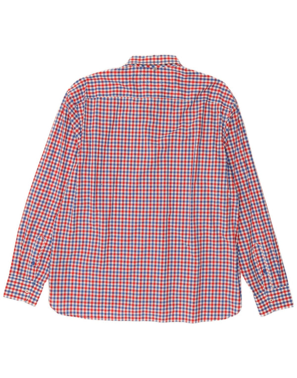 Camicia da uomo su misura Tommy Hilfiger 2XL cotone a quadretti rosso