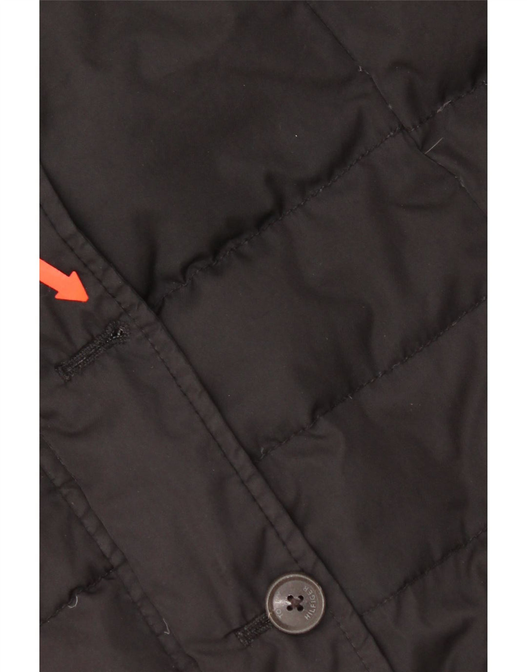Tommy Hilfiger Womens Padded Gilet UK 14 Large Black Polyester