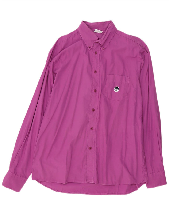 NORTH SAILS Mens Shirt XL Purple Cotton