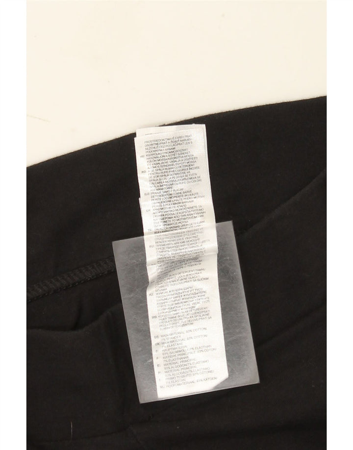 Adidas Womens Leggings UK 10 Small  Black Cotton