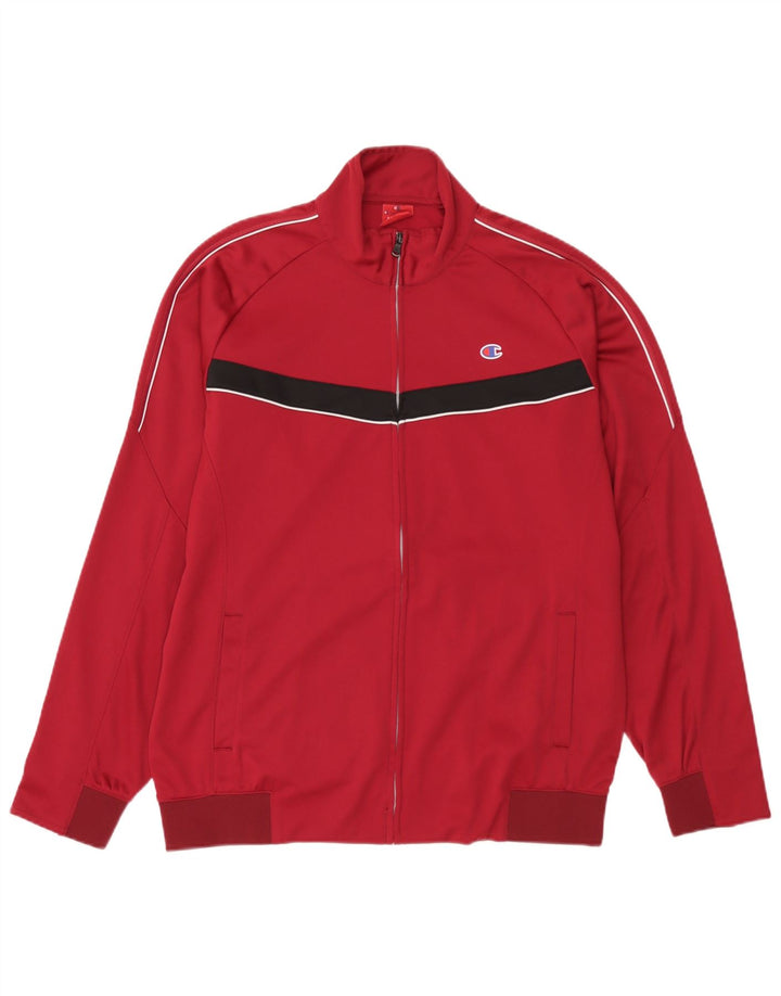 Champion Veste de survêtement pour homme 2XL Rouge Colourblock Polyester