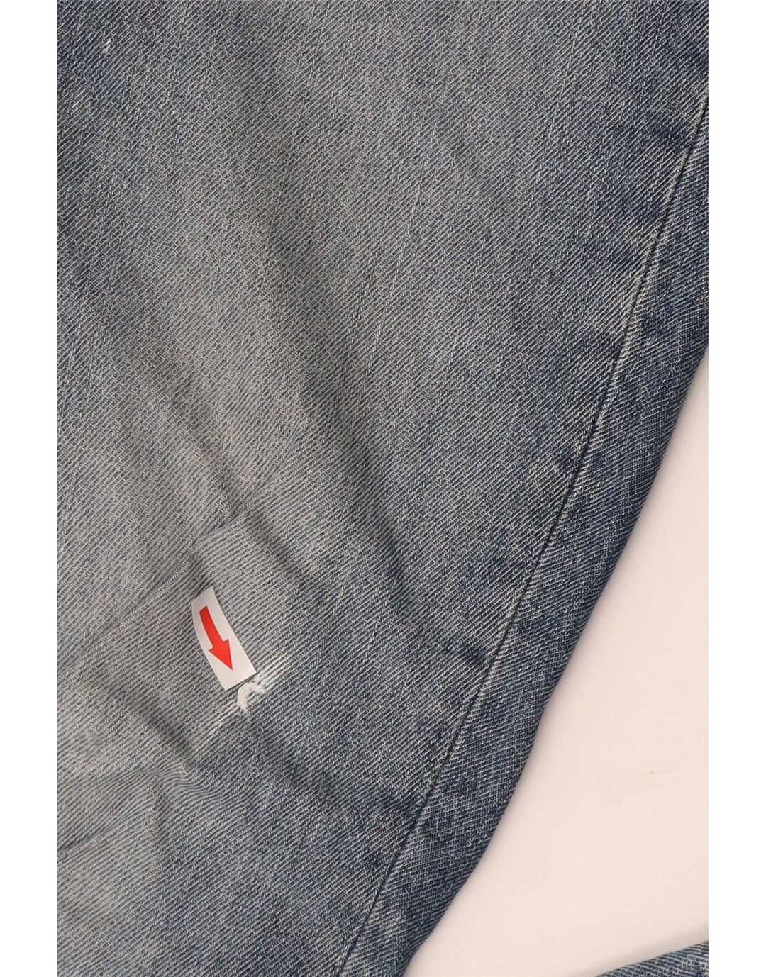 G-Star Womens Distressed Straight Jeans W32 L32 Blue Cotton