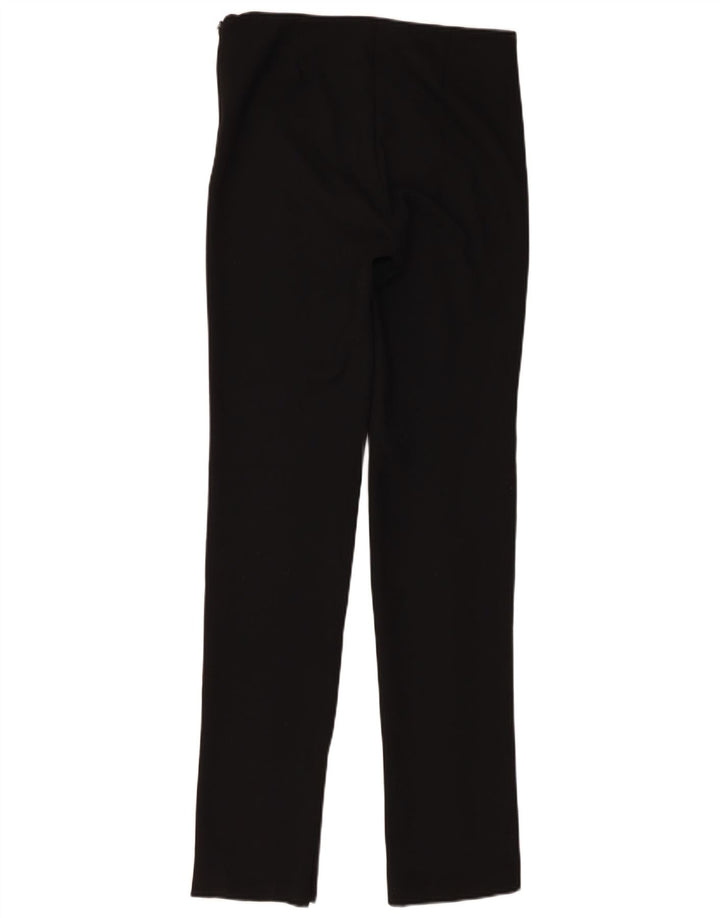 Zara Womens Slim Casual Trousers Small W26 L33 Black
