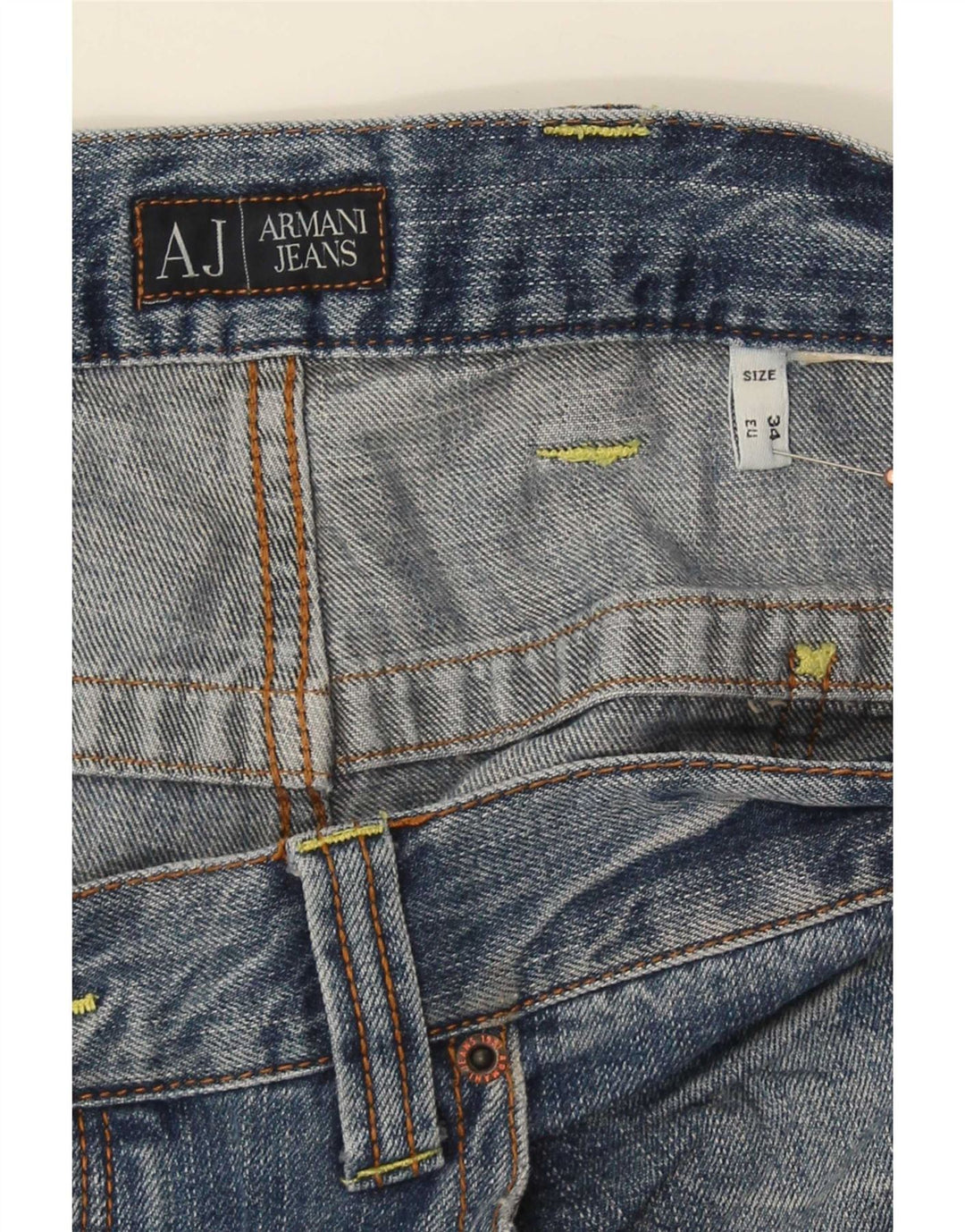 Jeans dritti da uomo Armani W34 L30 Blu