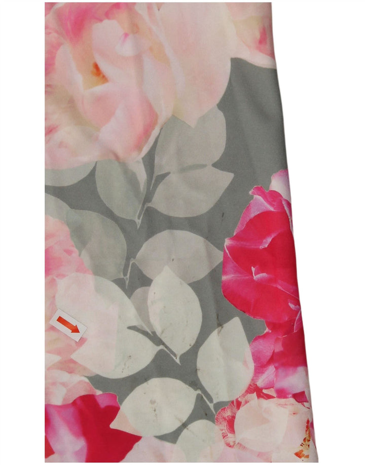 DEBUT Womens Maxi Halter Dress UK 20 2XL Multicoloured Floral Polyester