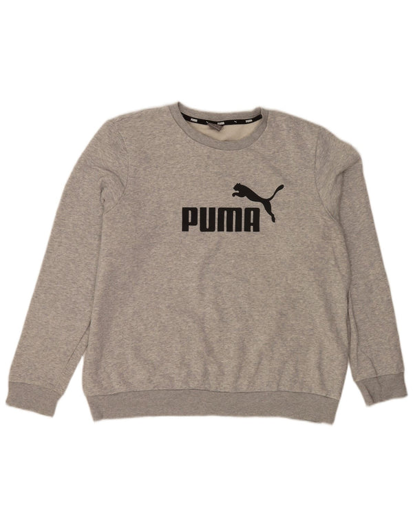 Ανδρικό γραφικό φούτερ Puma Jumper XL Γκρι βαμβακερό