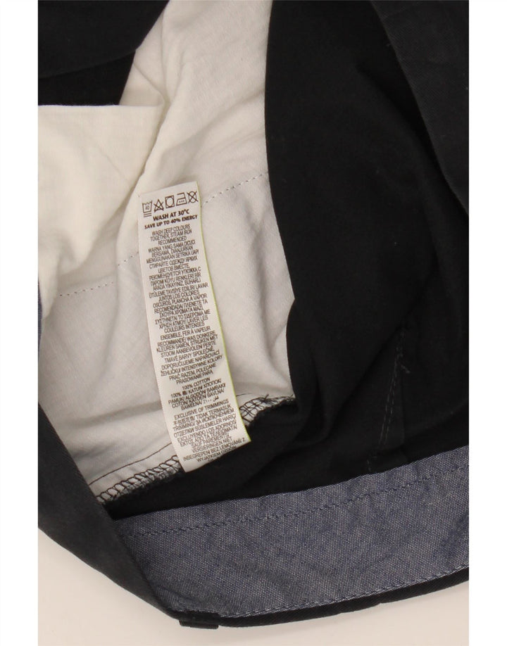 Marks & Spencer Mens Chino Shorts W36 Large  Navy Blue Cotton