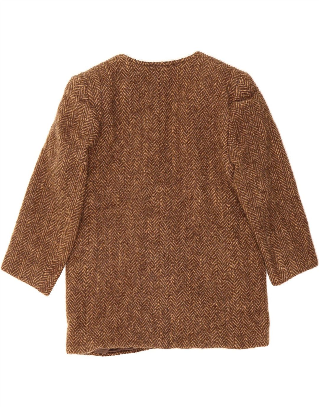 VALENTINO Womens 2 Button Blazer Jacket IT 48 XL Brown Herringbone Vintage Valentino and Second-Hand Valentino from Messina Hembry 