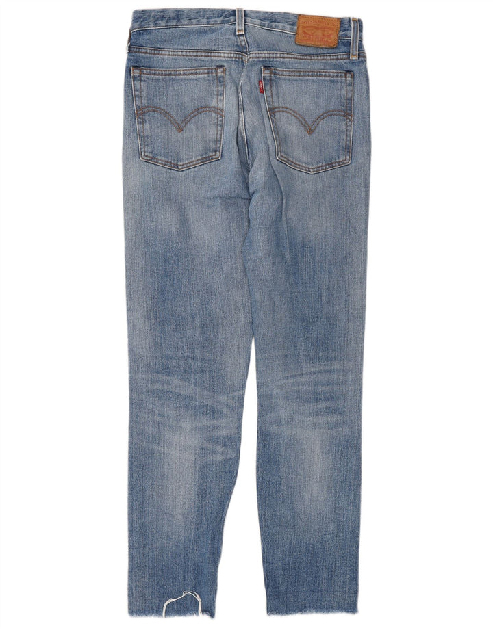 Levi's Damen Slim Jeans W27 L26 Blaue Baumwolle