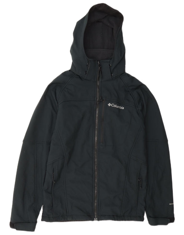 Giacca a vento con cappuccio Columbia Omni-Shield da uomo UK 36 Small Blu Navy