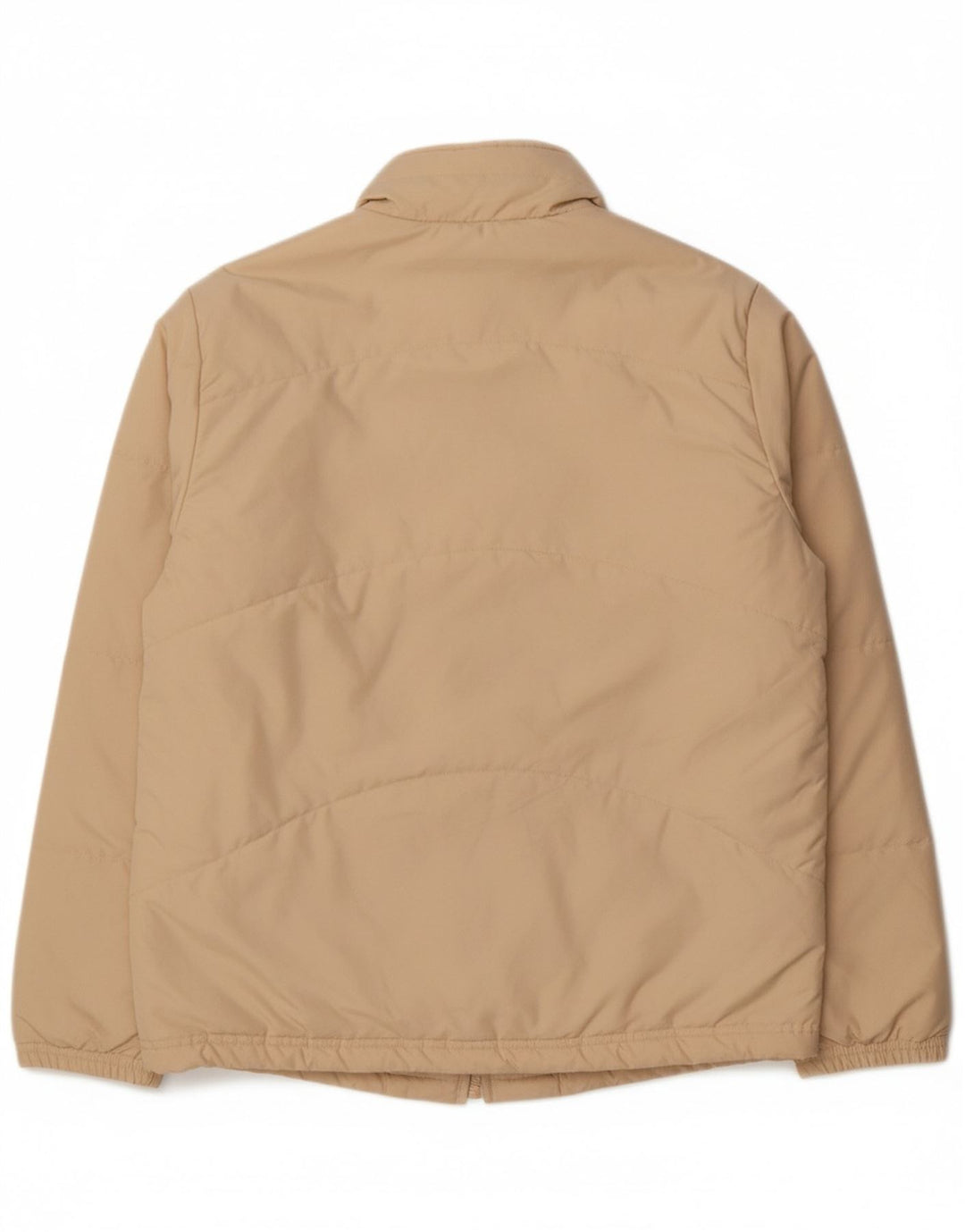 ADIDAS Womens Oversized Padded Jacket UK 14 Large Beige Polyester