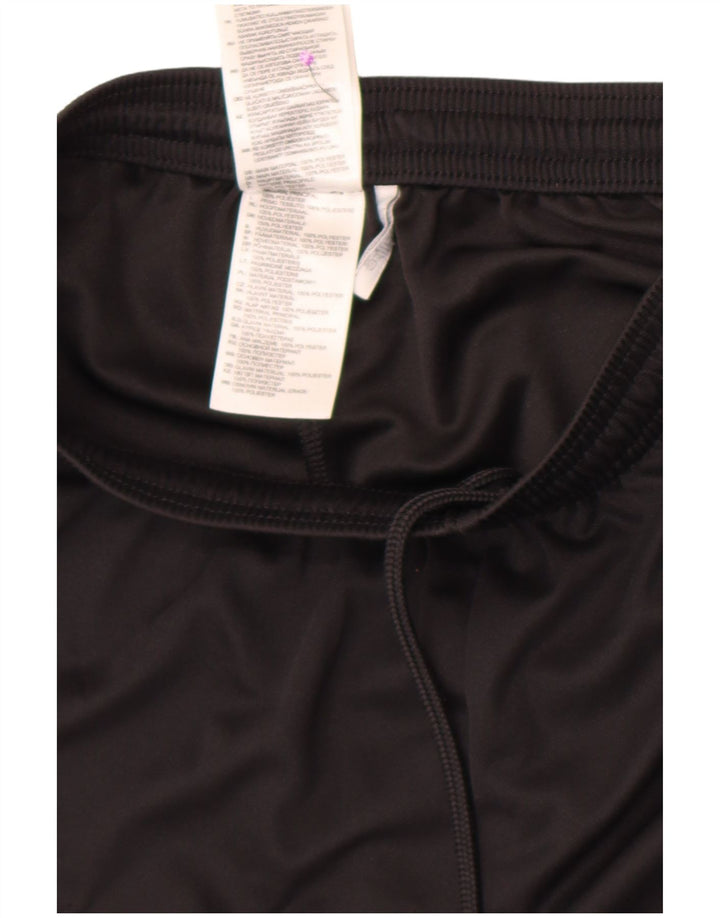 Pantaloncini sportivi Adidas da uomo piccoli in poliestere nero
