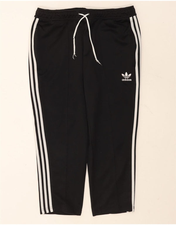 Adidas Mens Capri tréningruha nadrág nagy fekete poliészter